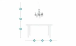 HOME STORY Kronleuchter, 5-flammig, mit Glasbehang -Innenleuchten Verkaufsladen 10689049 7 202106101245