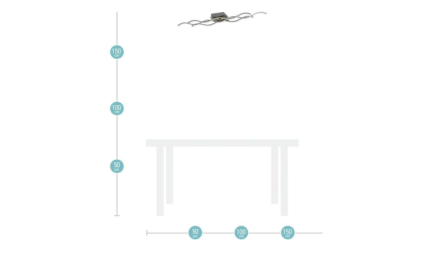 KHG LED-Deckenleuchte, Wellenförmige Leuchtelemente 6 KHG LED-Deckenleuchte, Wellenförmige Leuchtelemente – Bild 4