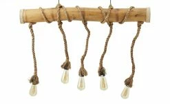 HOME STORY Pendelleuchte, 5-flammig, Bambus -Innenleuchten Verkaufsladen 10689417 4 202106082233