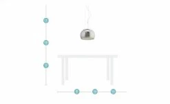 HOME STORY LED-Pendelleuchte, Rauchglas mit Acryltropfen -Innenleuchten Verkaufsladen 10689423 3 202106101245