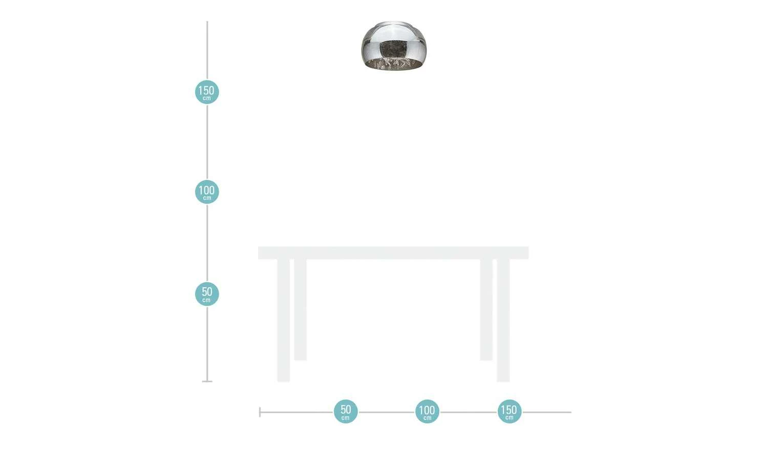 HOME STORY LED-Deckenleuchte, Rauchglas mit Acryltropfen 7 HOME STORY LED-Deckenleuchte, Rauchglas mit Acryltropfen – Bild 5
