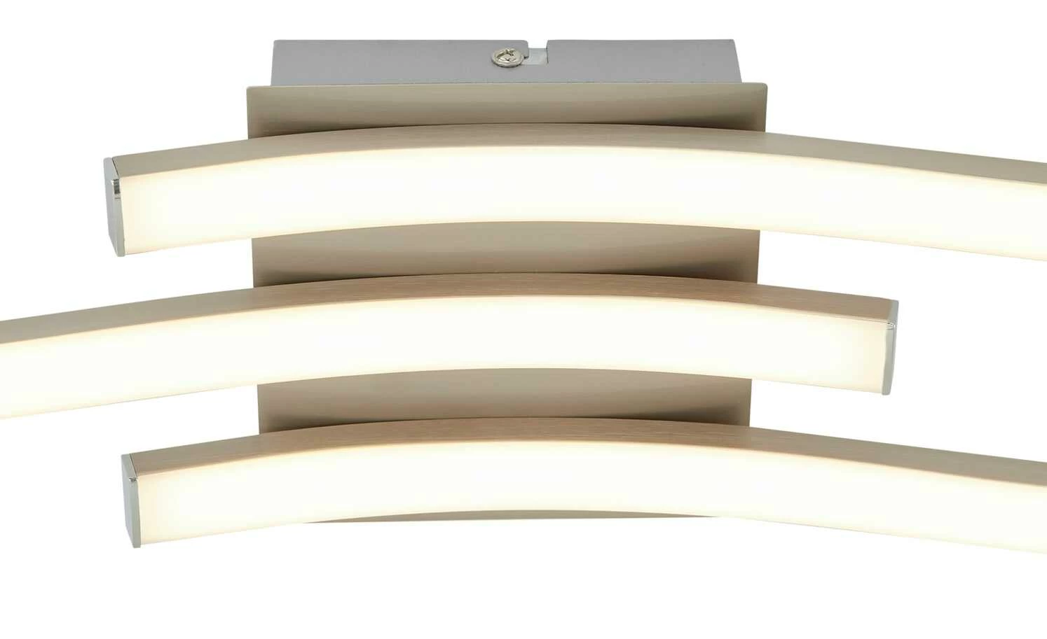 Trio LED-Deckenleuchte, 3-flammig, Nickel matt 7 Trio LED-Deckenleuchte, 3-flammig, Nickel matt – Bild 5