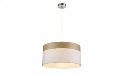 Pendelleuchte, 1-flammig, beige/Holzoptik -Innenleuchten Verkaufsladen 10689557 5 202102122236