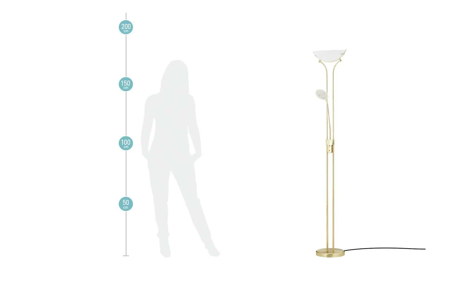 KHG LED-Deckenfluter, 2-flammig | Messing 11 KHG LED-Deckenfluter, 2-flammig | Messing – Bild 9