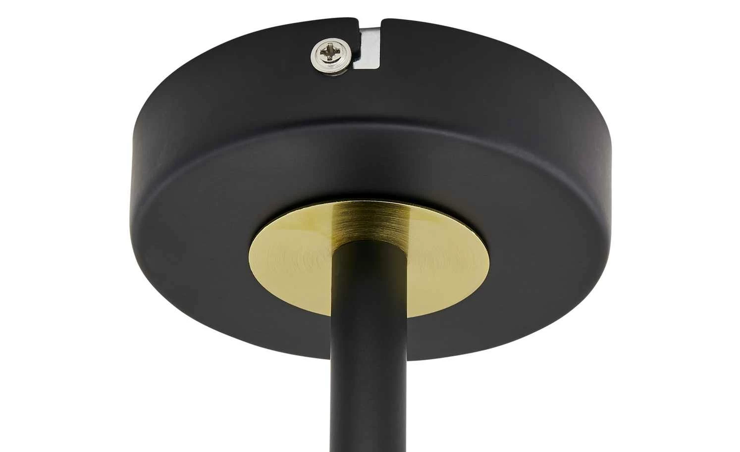 Wofi Pendelleuchte, 6-flammig, schwarz / goldfarben 11 Wofi Pendelleuchte, 6-flammig, schwarz / goldfarben – Bild 9