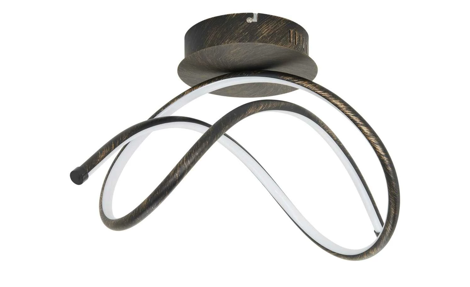 Paul Neuhaus LED-Deckenleuchte, rostfarben, geschwungen 4 Paul Neuhaus LED-Deckenleuchte, rostfarben, geschwungen – Bild 2