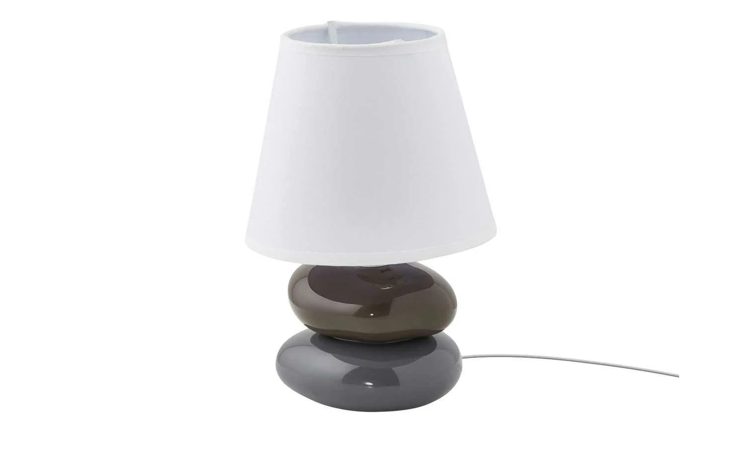 KHG Keramik-Tischleuchte, Braun-Grau 6 KHG Keramik-Tischleuchte, Braun-Grau – Bild 4