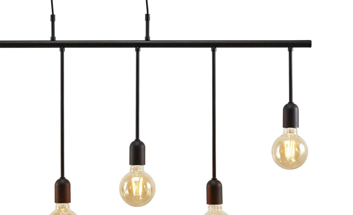 Pendelleuchte, 6-flammig, schwarz 9 Pendelleuchte, 6-flammig, schwarz – Bild 7