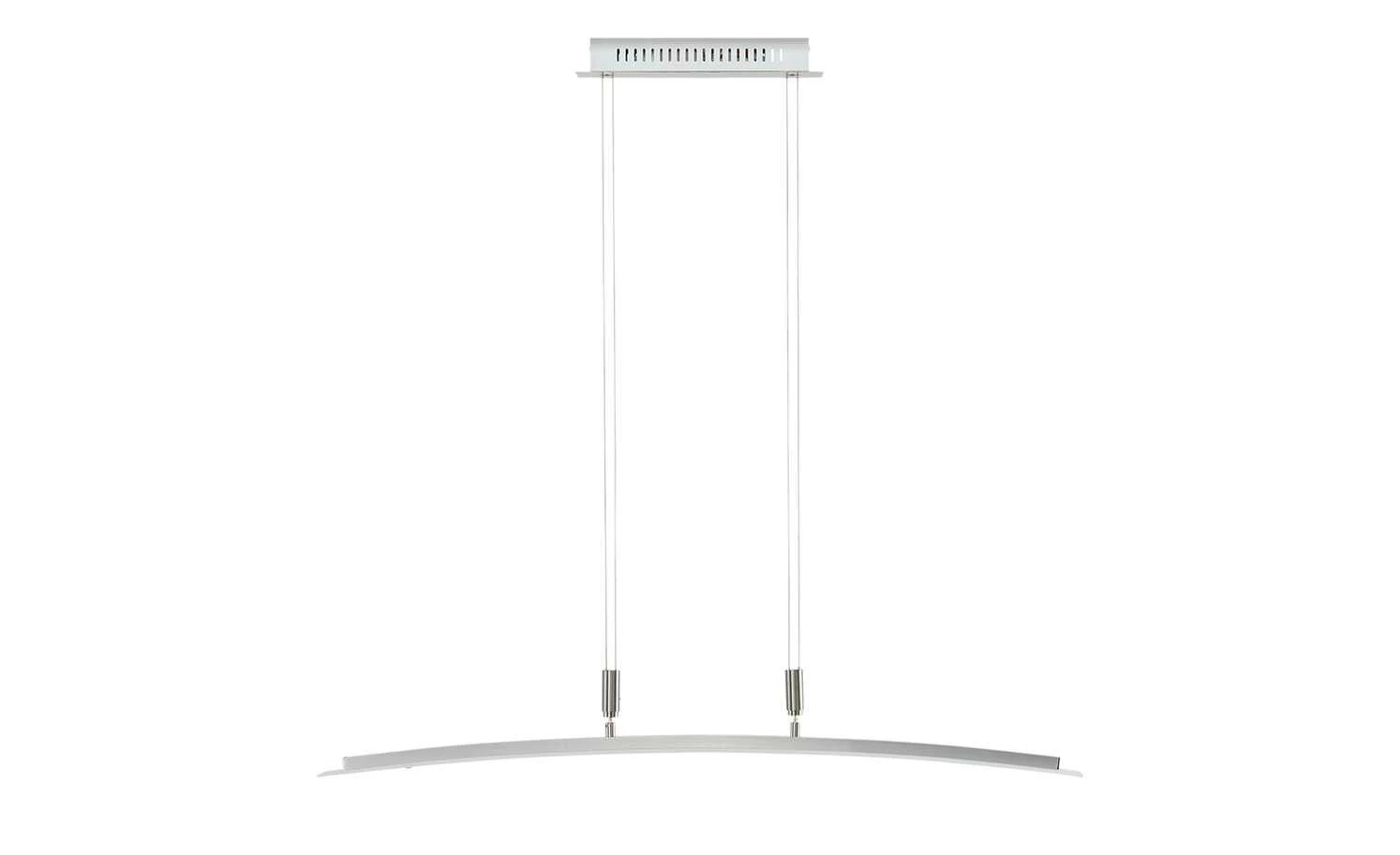Fischer-Honsel LED-Pendelleuchte, Nickel-matt/ Glas gebogen 6 Fischer-Honsel LED-Pendelleuchte, Nickel-matt/ Glas gebogen – Bild 4