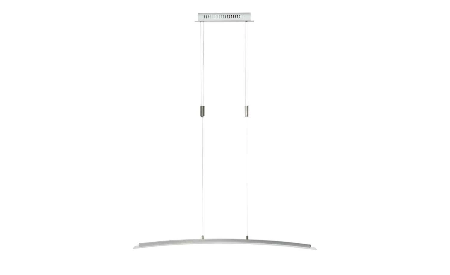 Fischer-Honsel LED-Pendelleuchte, Nickel-matt/ Glas gebogen 9 Fischer-Honsel LED-Pendelleuchte, Nickel-matt/ Glas gebogen – Bild 7