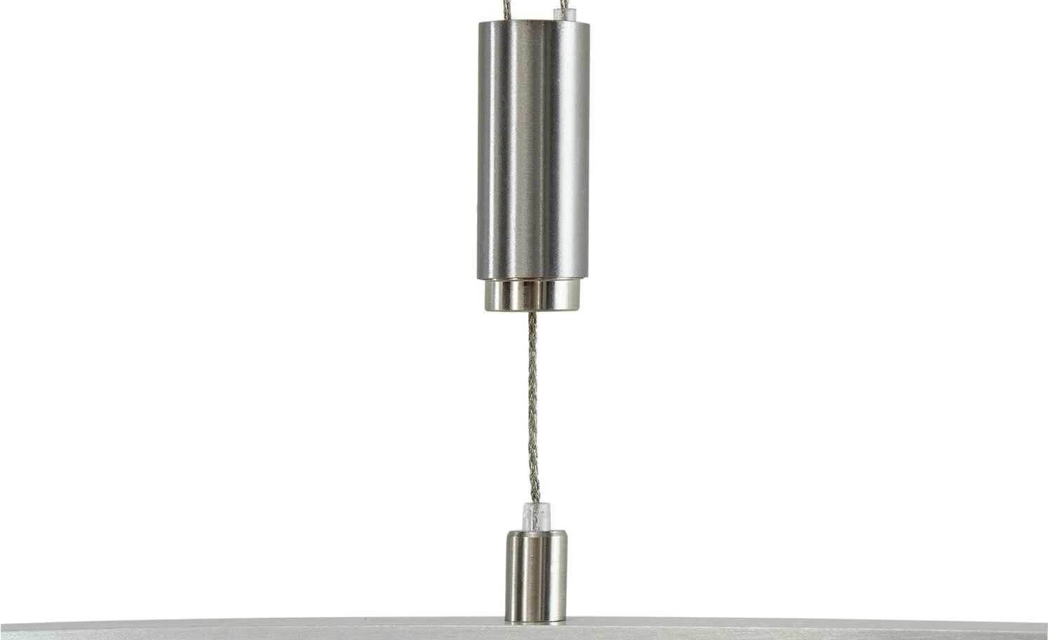 Fischer-Honsel LED-Pendelleuchte, Nickel-matt/ Glas gebogen 10 Fischer-Honsel LED-Pendelleuchte, Nickel-matt/ Glas gebogen – Bild 8