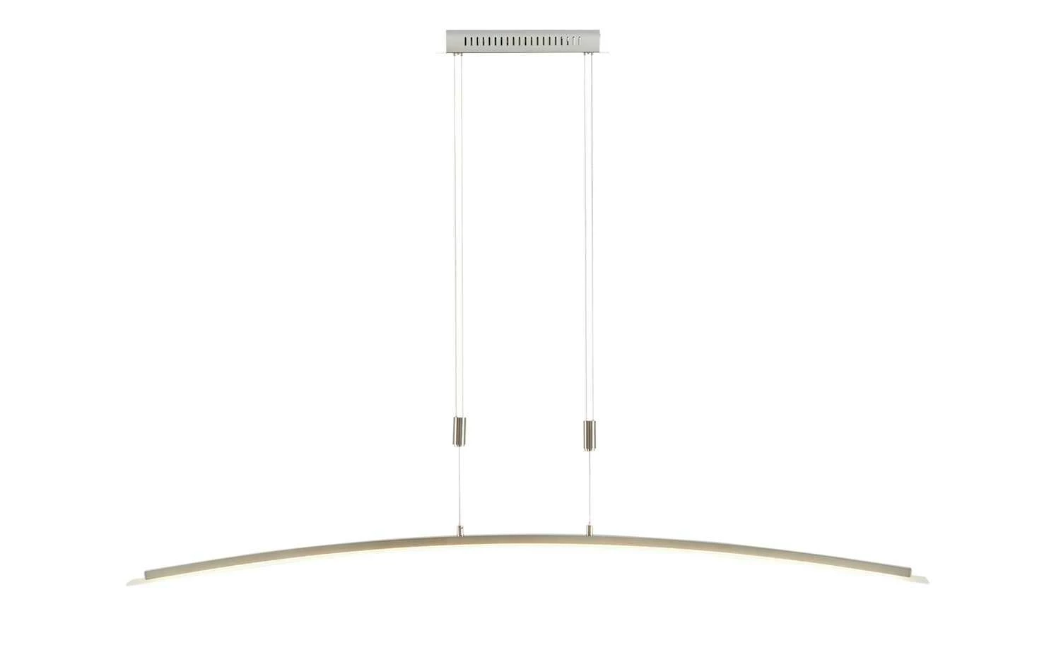 Fischer-Honsel LED-Pendelleuchte, Nickel-matt/Glas gebogen 7 Fischer-Honsel LED-Pendelleuchte, Nickel-matt/Glas gebogen – Bild 5