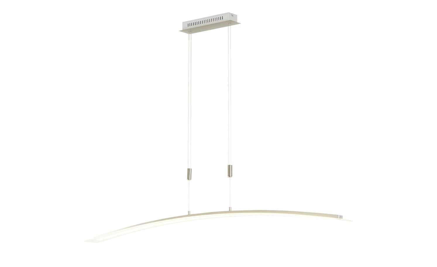 Fischer-Honsel LED-Pendelleuchte, Nickel-matt/Glas gebogen 15 Fischer-Honsel LED-Pendelleuchte, Nickel-matt/Glas gebogen – Bild 13