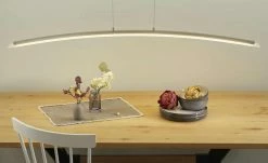 Fischer-Honsel LED-Pendelleuchte, Nickel-matt/Glas gebogen 17 Fischer-Honsel LED-Pendelleuchte, Nickel-matt/Glas gebogen -Innenleuchten Verkaufsladen 10689923 11 202202242232