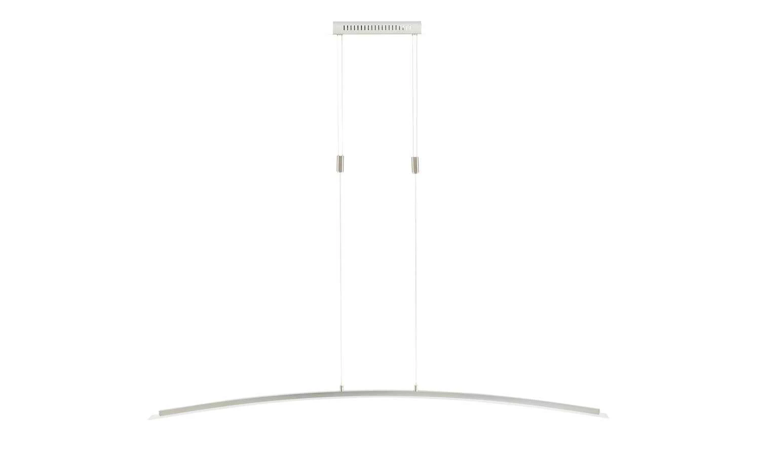 Fischer-Honsel LED-Pendelleuchte, Nickel-matt/Glas gebogen 14 Fischer-Honsel LED-Pendelleuchte, Nickel-matt/Glas gebogen – Bild 12