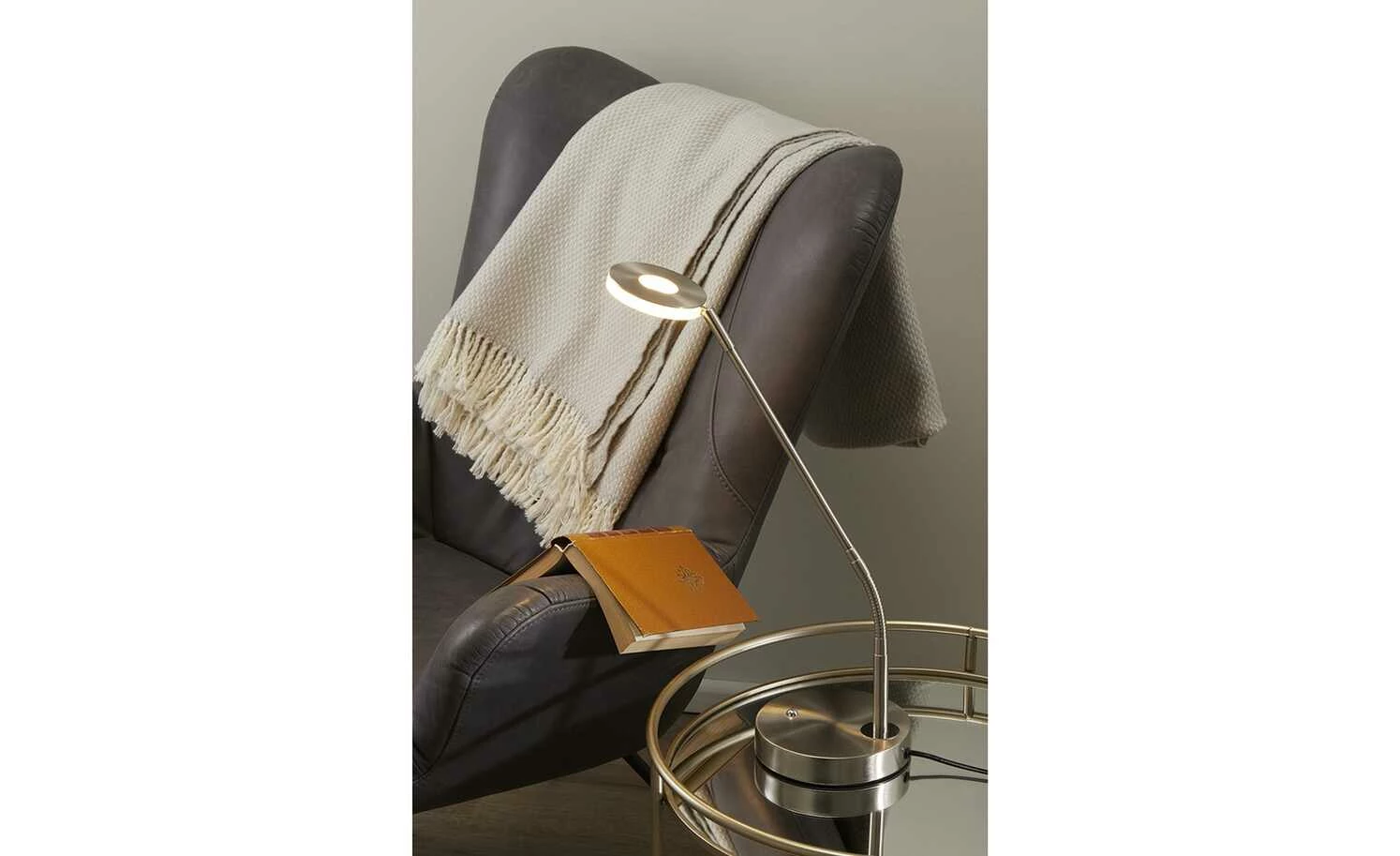 Fischer-Honsel LED-Schreibtischleuchte, Nickel-matt mit Dimmer 4 Fischer-Honsel LED-Schreibtischleuchte, Nickel-matt mit Dimmer – Bild 2