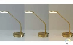 Fischer-Honsel LED-Schreibtischleuchte, Messing-matt mit Dimmer -Innenleuchten Verkaufsladen 10689927 2 202104291236