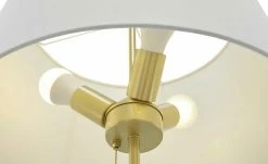 Trio Stehleuchte, 3-flammig, Messing-matt, Stoffschirm weiß | Goldfarben -Innenleuchten Verkaufsladen 11680028 7 202103052235