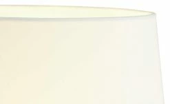 Trio Tischleuchte, 1-flammig, messing-matt, Stoffschirm weiß -Innenleuchten Verkaufsladen 11680030 4 202103152232