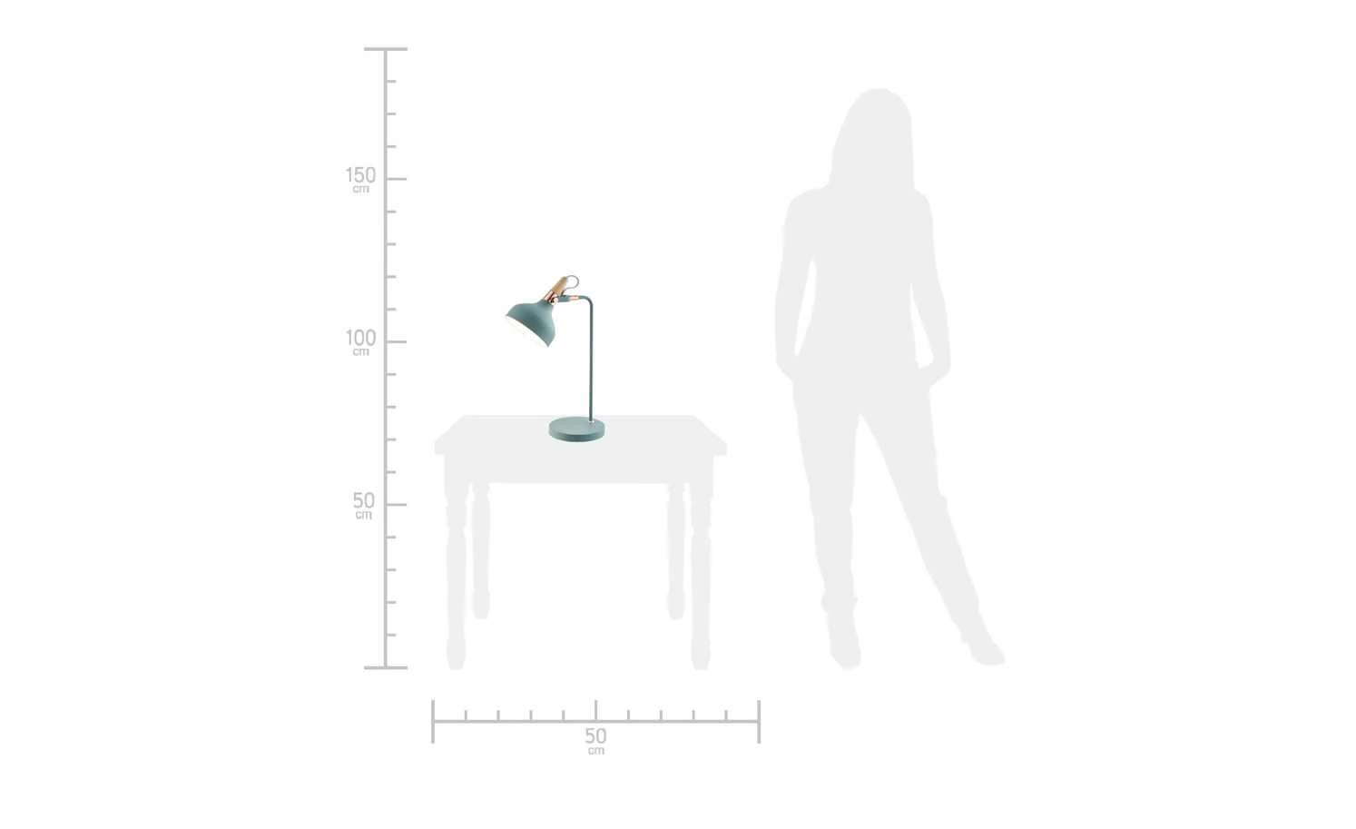 Tischleuchte, 1-flammig, Softgrün 10 Tischleuchte, 1-flammig, Softgrün – Bild 8