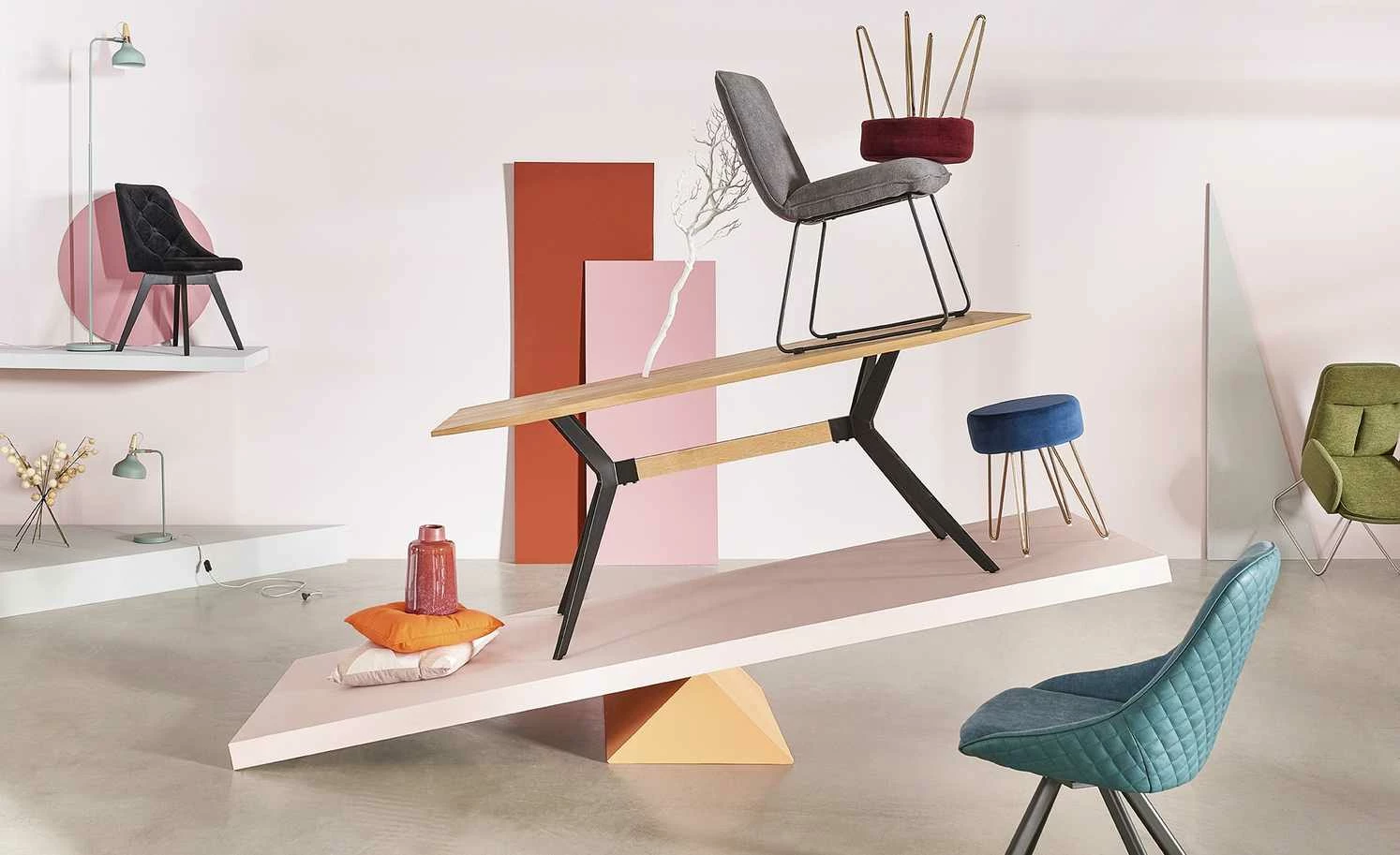 Tischleuchte, 1-flammig, Softgrün 3 Tischleuchte, 1-flammig, Softgrün