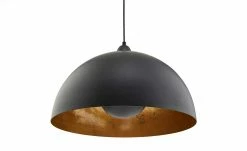 KHG Pendelleuchte, 1-flammig, schwarz/gold