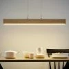 HOME STORY LED-Holz-Pendelleuchte, 1-flammig mit Dimmer