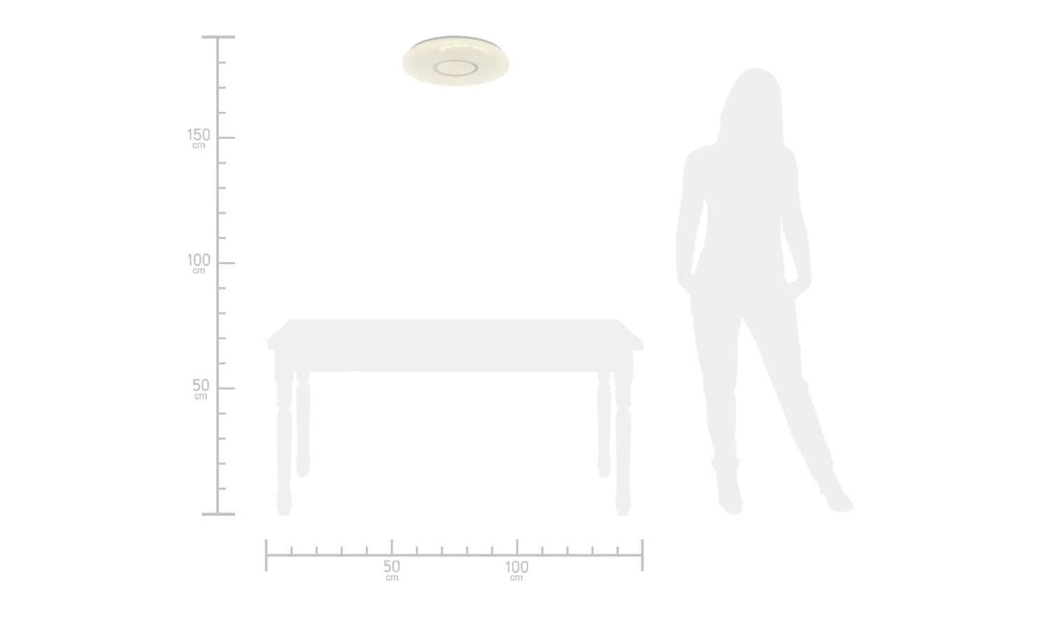 KHG LED-Deckenleuchte, 1-flammig mit Kristalldeko | 24|W 10 KHG LED-Deckenleuchte, 1-flammig mit Kristalldeko | 24|W – Bild 8