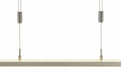 Fischer-Honsel LED-Pendelleuchte, Nickel-matt mit Dimmer -Innenleuchten Verkaufsladen 11680532 9 202109171234