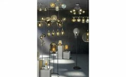 HOME STORY Deckenleuchte, 6-flammig, Rauchglas