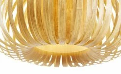 KHG Pendelleuchte 1-flammig, Schirm in Holz-Optik -Innenleuchten Verkaufsladen 11680608 8 202106211241