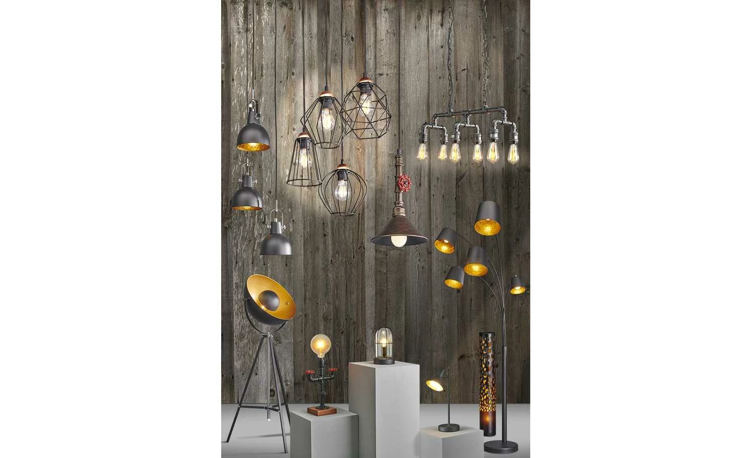 KHG Tischleuchte, 1-flammig, Schwarz / goldfarben 5 KHG Tischleuchte, 1-flammig, Schwarz / goldfarben – Bild 3