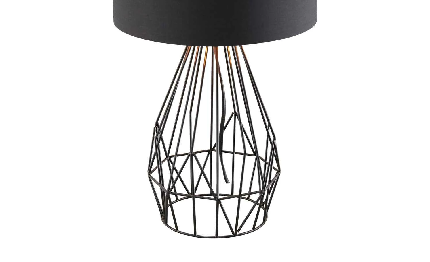 KHG Tischleuchte, 1-flammig, Schwarz / goldfarben 9 KHG Tischleuchte, 1-flammig, Schwarz / goldfarben – Bild 7