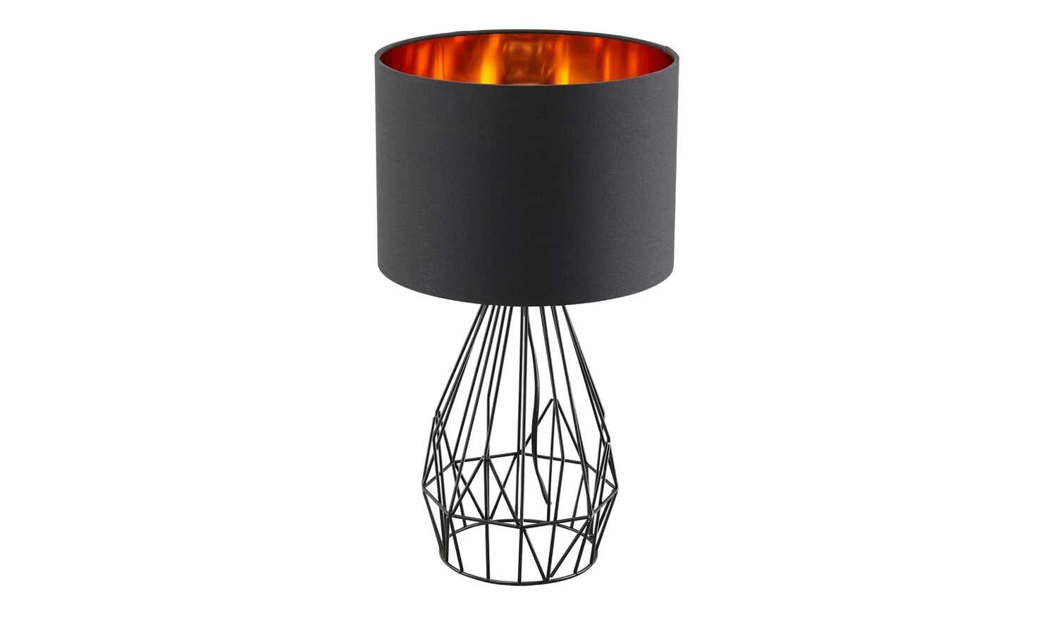 KHG Tischleuchte, 1-flammig, Schwarz / goldfarben 6 KHG Tischleuchte, 1-flammig, Schwarz / goldfarben – Bild 4
