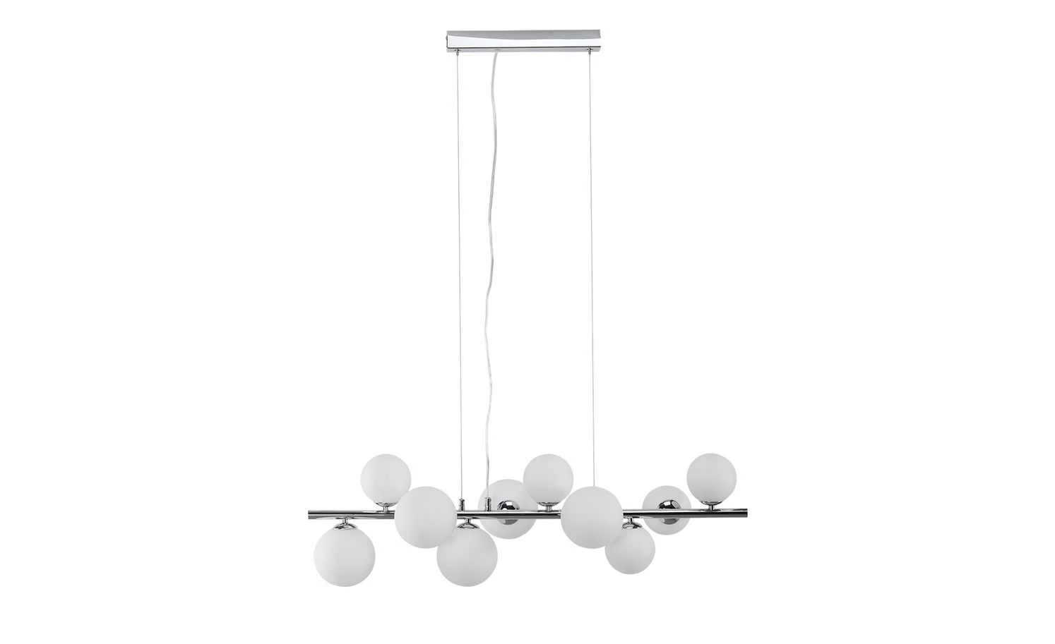 Meisterleuchten Pendelleuchte, 10-flammig, ´gerade´mit Glaskugeln 5 Meisterleuchten Pendelleuchte, 10-flammig, ´gerade´mit Glaskugeln – Bild 3