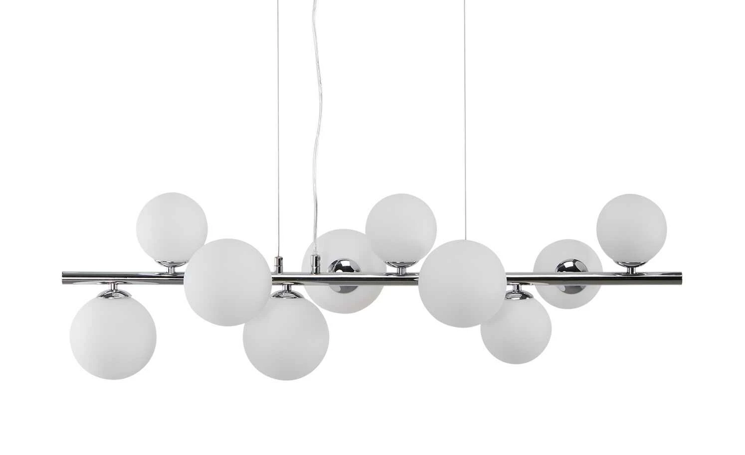 Meisterleuchten Pendelleuchte, 10-flammig, ´gerade´mit Glaskugeln 4 Meisterleuchten Pendelleuchte, 10-flammig, ´gerade´mit Glaskugeln – Bild 2