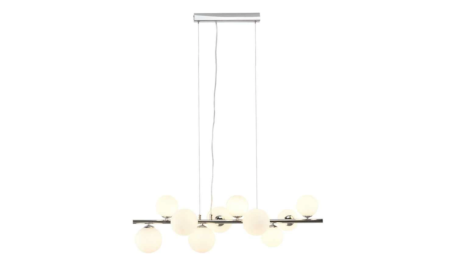 Meisterleuchten Pendelleuchte, 10-flammig, ´gerade´mit Glaskugeln 6 Meisterleuchten Pendelleuchte, 10-flammig, ´gerade´mit Glaskugeln – Bild 4