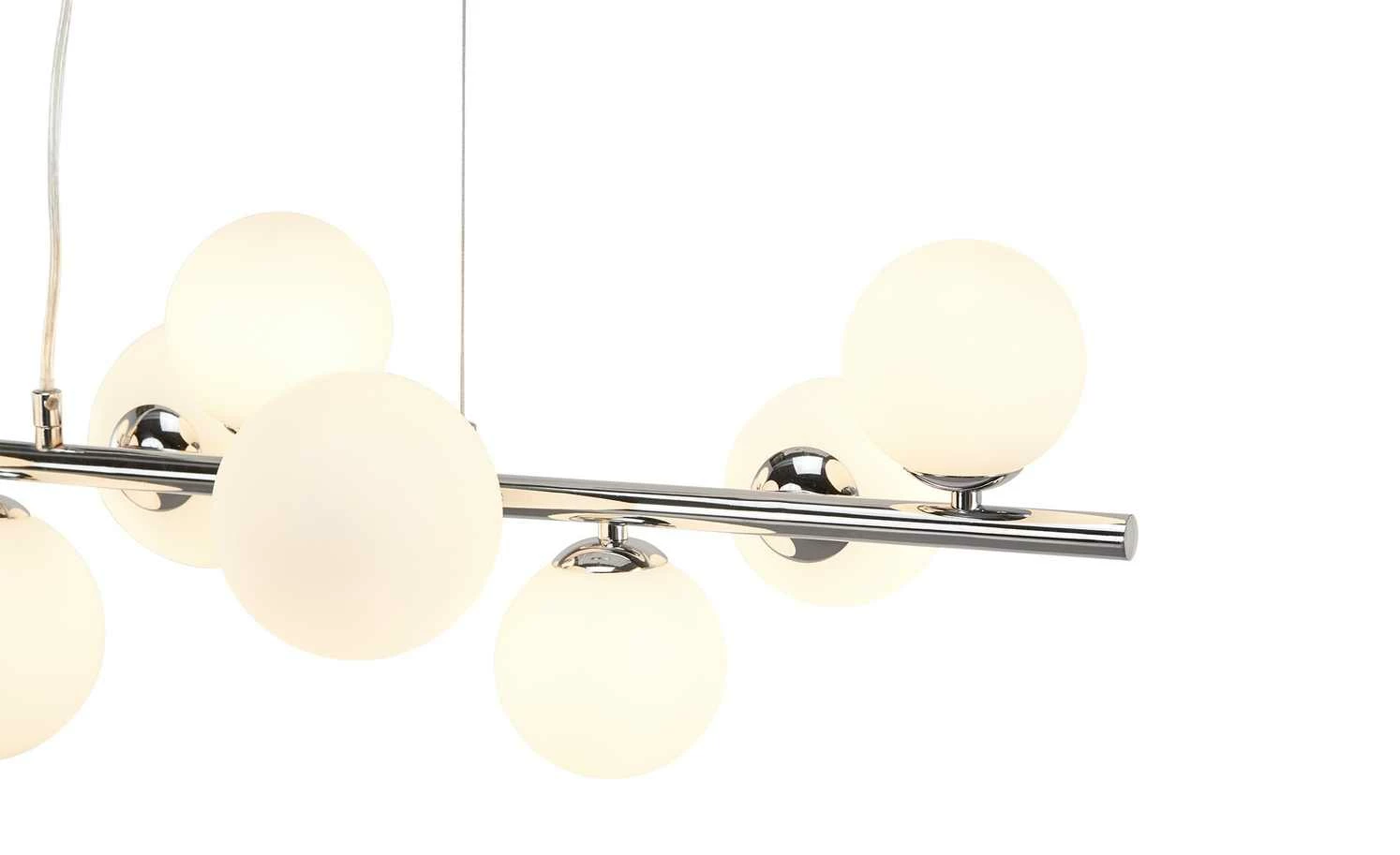 Meisterleuchten Pendelleuchte, 10-flammig, ´gerade´mit Glaskugeln 8 Meisterleuchten Pendelleuchte, 10-flammig, ´gerade´mit Glaskugeln – Bild 6