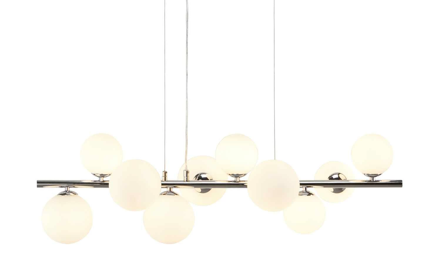Meisterleuchten Pendelleuchte, 10-flammig, ´gerade´mit Glaskugeln 9 Meisterleuchten Pendelleuchte, 10-flammig, ´gerade´mit Glaskugeln – Bild 7