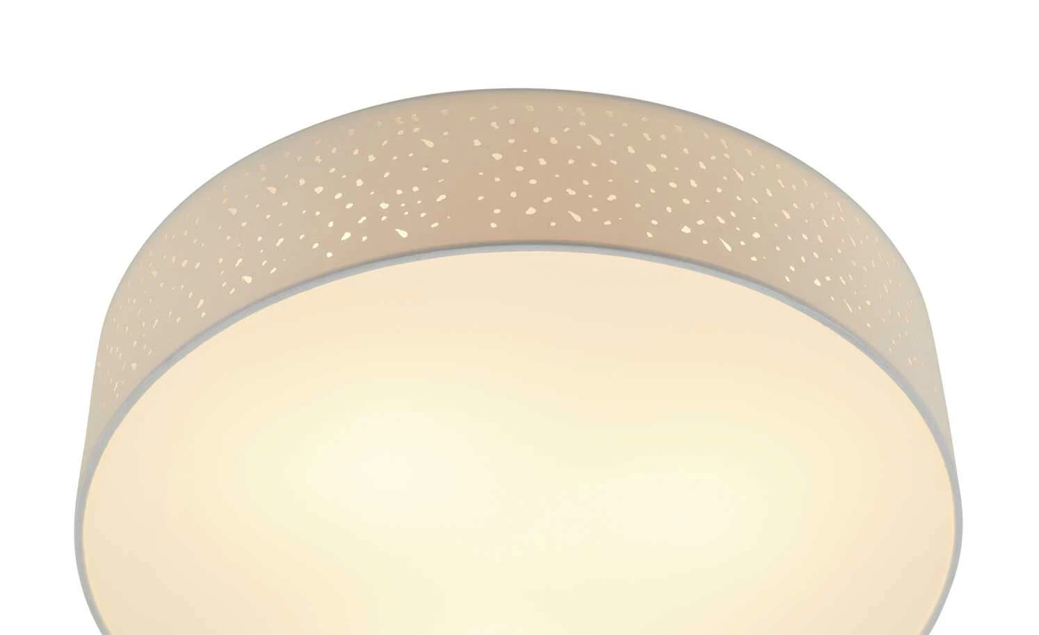 KHG Deckenleuchte, 3-flammig, Stoffschirm weiß 5 KHG Deckenleuchte, 3-flammig, Stoffschirm weiß – Bild 3