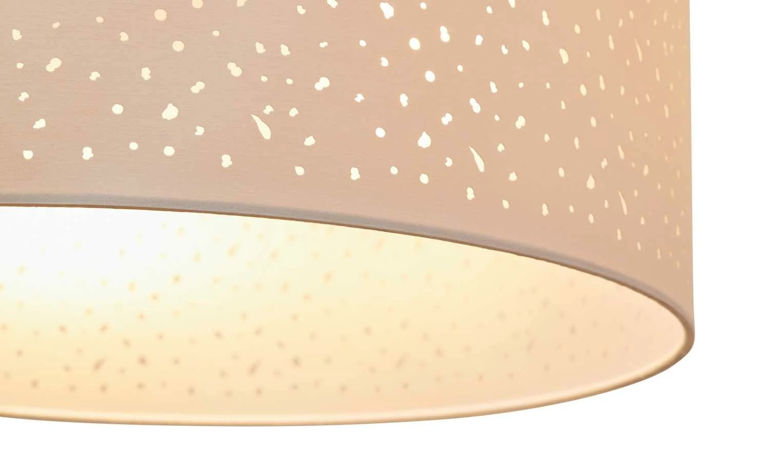 KHG Pendelleuchte, 3-flammig, Stoffschirm weiß 6 KHG Pendelleuchte, 3-flammig, Stoffschirm weiß – Bild 4