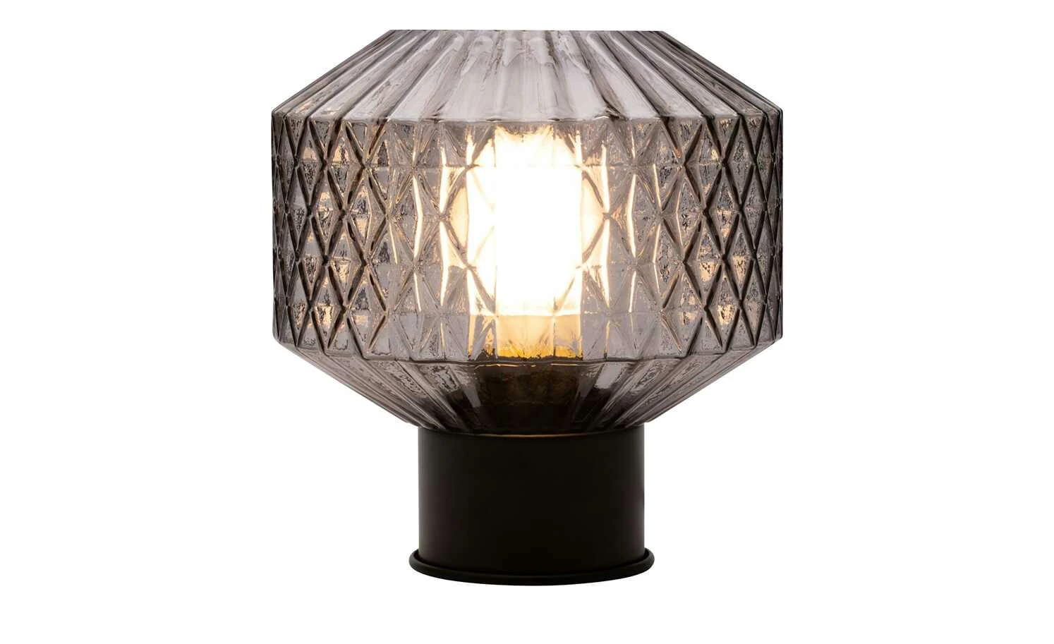 Tischleuchte, 1-flammig, Rauchglas 6 Tischleuchte, 1-flammig, Rauchglas – Bild 4