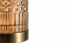 Tischleuchte, 1-flammig, Glas bernsteinstein -Innenleuchten Verkaufsladen 11684107 4 202201172239