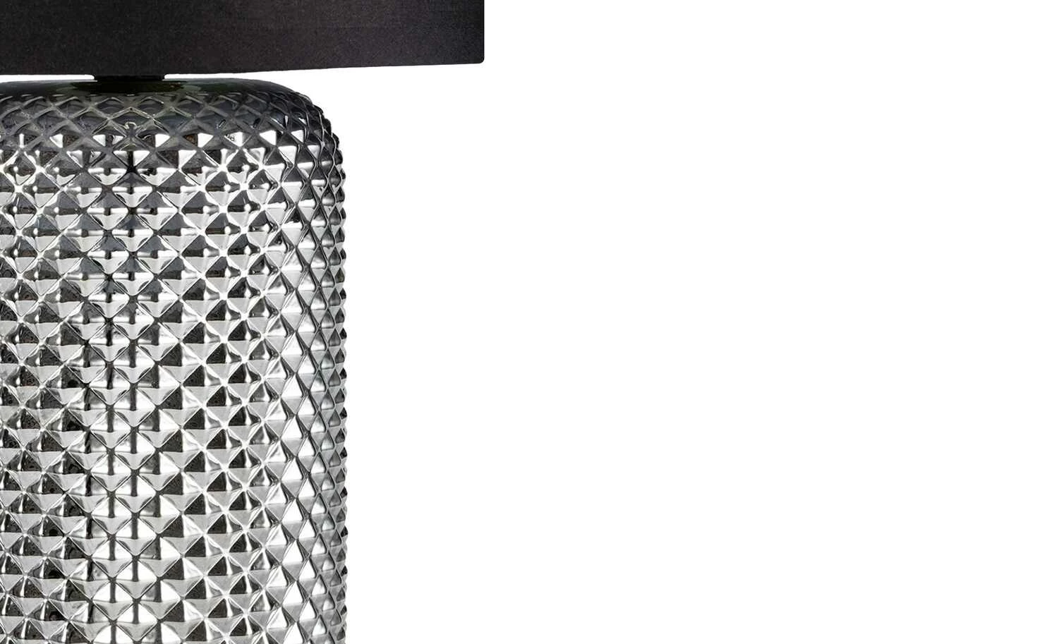 Tischleuchte, 1-flammig, Rauchglas und Stoff 9 Tischleuchte, 1-flammig, Rauchglas und Stoff – Bild 7