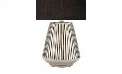 Keramik-Tischleuchte, 1-flammig, silber/schwarz -Innenleuchten Verkaufsladen 11684111 1 202201102232