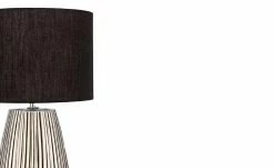 Keramik-Tischleuchte, 1-flammig, silber/schwarz -Innenleuchten Verkaufsladen 11684111 2 202201102232