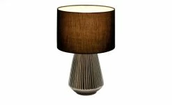 Keramik-Tischleuchte, 1-flammig, silber/schwarz -Innenleuchten Verkaufsladen 11684111 7 202201102232