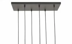 Pendelleuchte, 6-flammig, schwarz/messing Kubus -Innenleuchten Verkaufsladen 11684409 3 202006091054