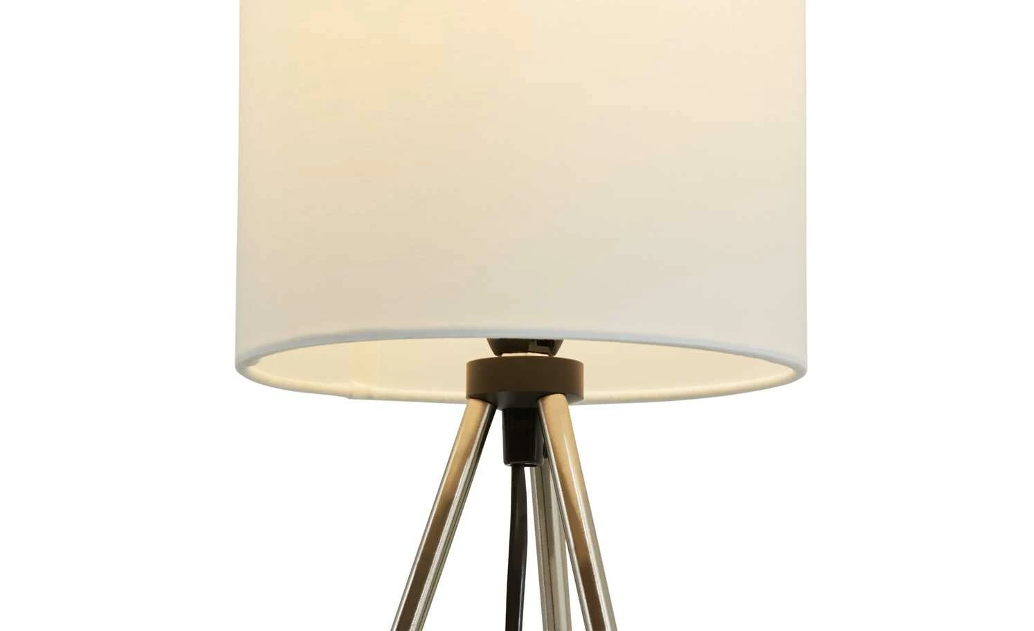 KHG Tischleuchte, 1-flammig, Dreibein, Schirm weiß 6 KHG Tischleuchte, 1-flammig, Dreibein, Schirm weiß – Bild 4