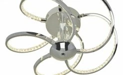 KHG LED-Deckenleuchte, 5-flammig, chrom/ Kristallglas -Innenleuchten Verkaufsladen 11684547 1 202006091055